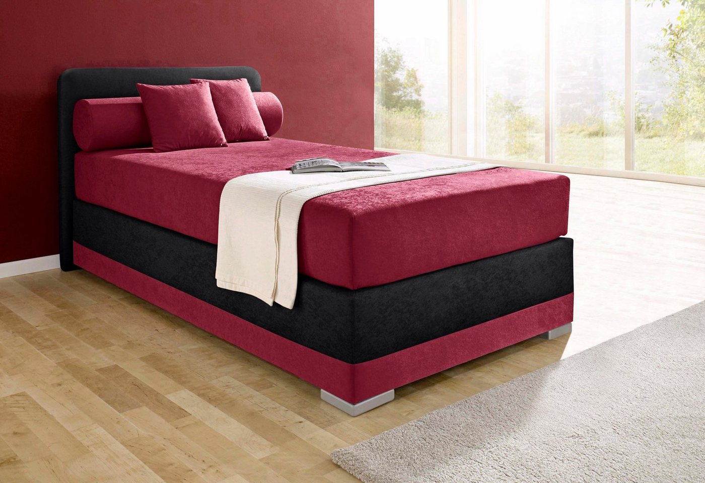 Maintal Boxspringbett Lago, in 3 verschiedenen Matratzenarten, H2 oder H3 – Bild 2 von 5