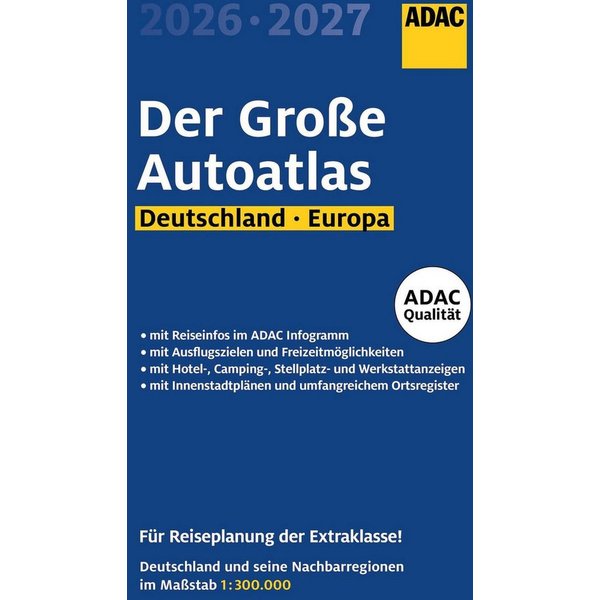 ADAC Der Große Autoatlas 2026/2027 Deutschland und seine Nachbarregion / diverse
