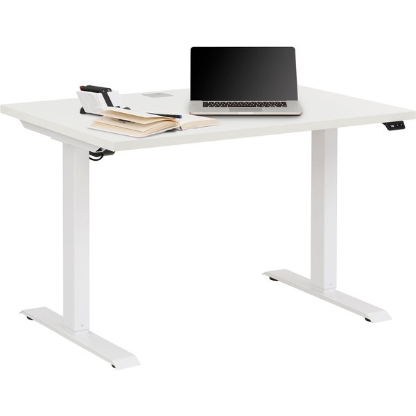 Maja Möbel Kinderschreibtisch mitwachsender elektrischer Schreibtisch edjust, weiß, sehr stabil (Tisch), Tiefe 72cm, Platte mit kratzfester Beschichtung, hochwe