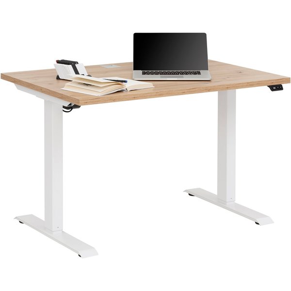 Maja Möbel Kinderschreibtisch mitwachsender elektrischer Schreibtisch edjust, weiß, sehr stabil (Tisch), Tiefe 72cm, Platte mit kratzfester Beschichtung, hochwe