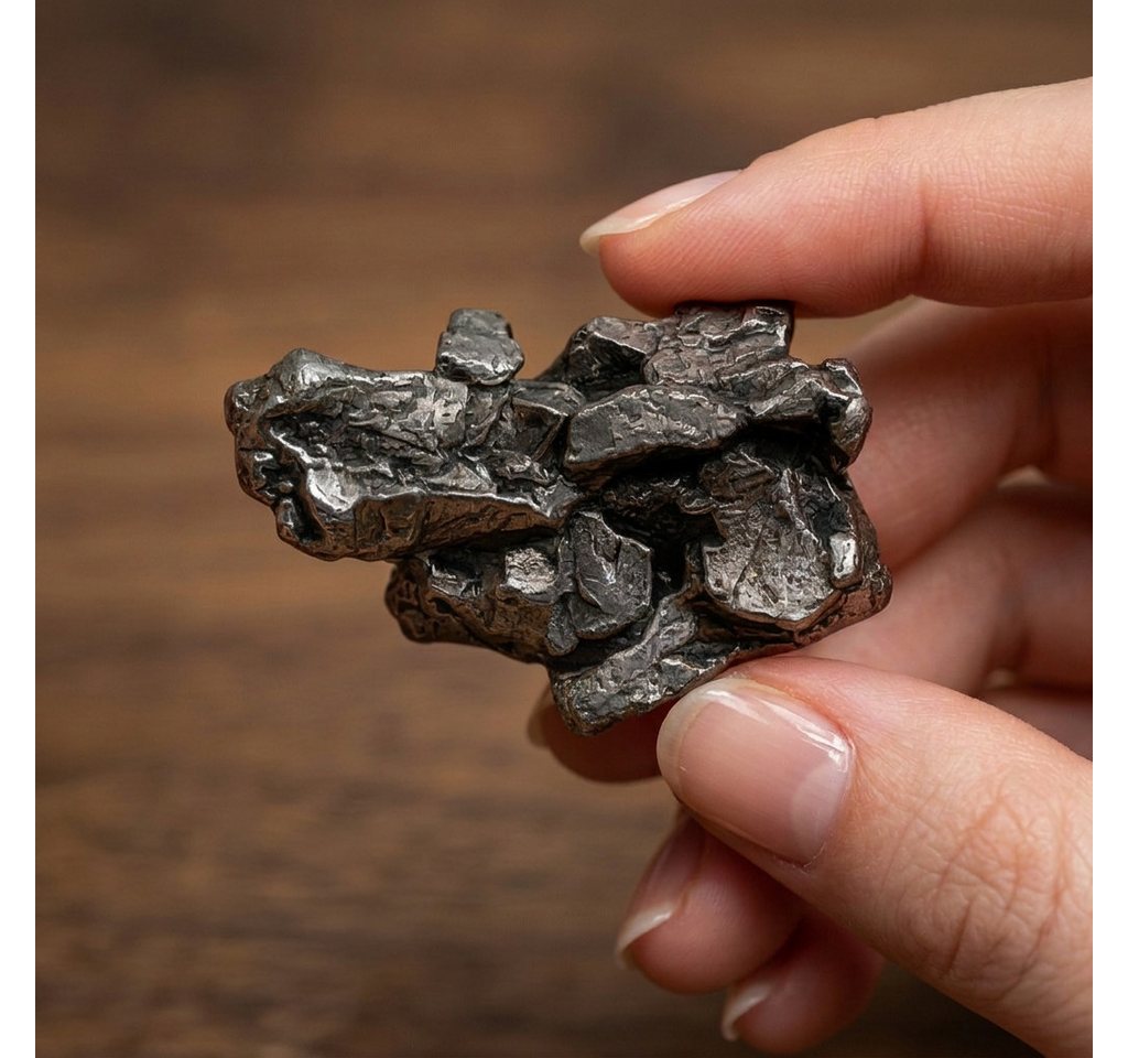 Makai Edelstein Eisenmeteorit Sternschnuppe echter Meteorit, ca. 15g – Bild 5 von 5