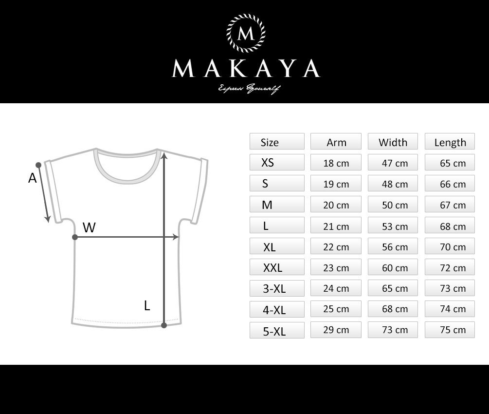 MAKAYA T-Shirt mit modischem Frontdruck Basic Sommer Top für Damen Casual Rundhals (Sprüche, Statement, Schwarz, Blau, Grau) große Größen – Bild 5 von 5