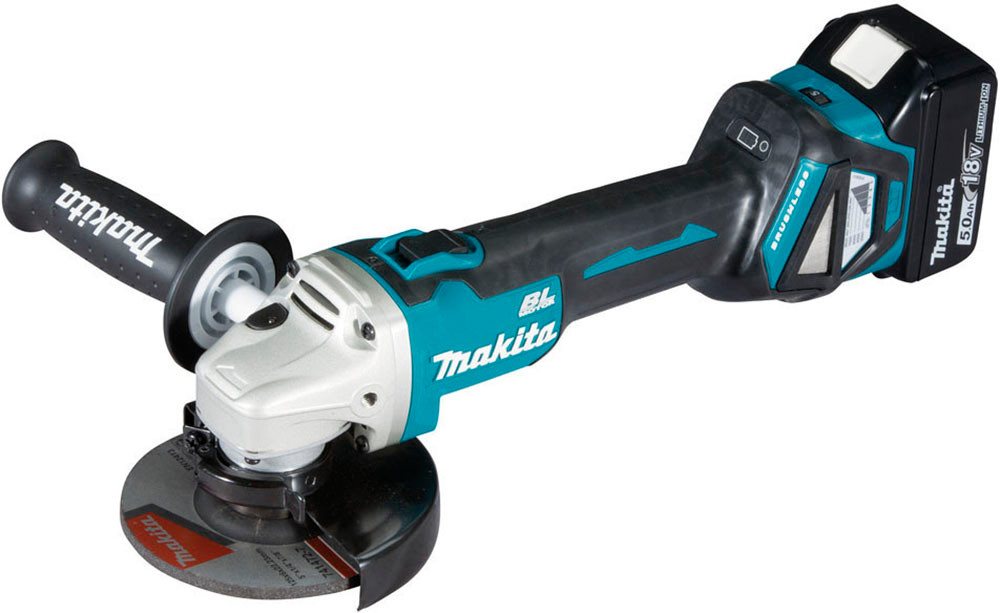 Makita Akku-Winkelschleifer DGA511RTJ, (Set), inkl. Akku, Ladegerät, Aufbewahrungskoffer und weiterem Zubehör – Bild 3 von 5