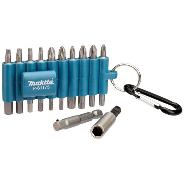 Makita Bit-Set 22 teilig 25 mm mit Karabiner (P-81175) Phillips / Pozidriv / Torx