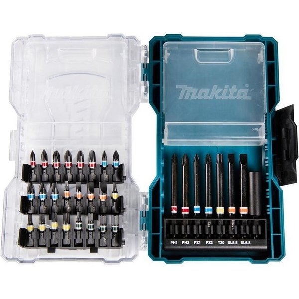 Makita Bit-Set Bit-Set E-07076 in Box 32 teilig 75 x 25 mm lang, in Box