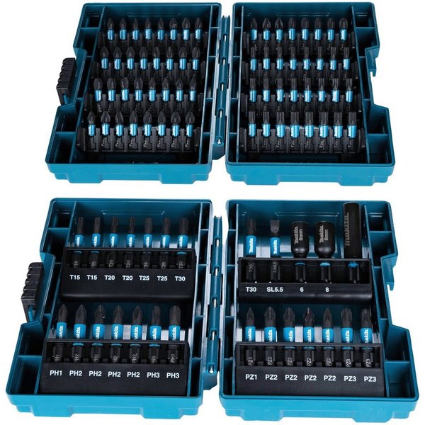 Makita Bit-Set E-03109, 90-tlg., inkl. Aufbewahrungskoffer