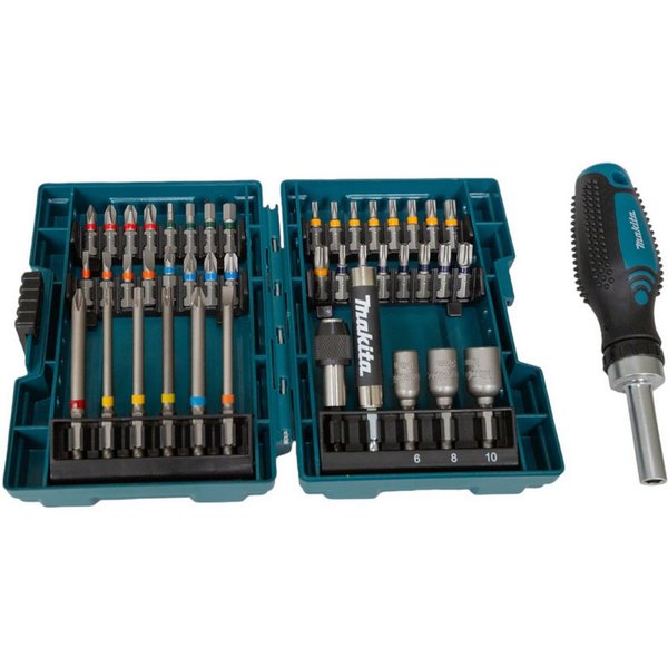Makita Bit-Set Ratschen 44-teilig im Koffer (E-25096) PH / PZ / SL / TX / TXH