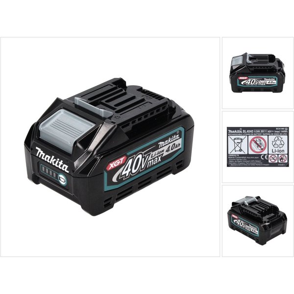 Makita BL 4040 Akku 40 V max. 4,0 Ah XGT Li-Ion Akku (191B26-6) IP64 Akkupacks