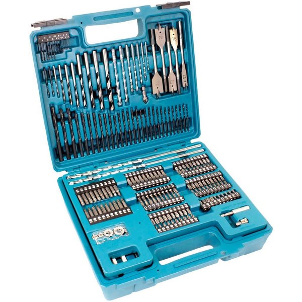 Makita Bohrer- und Bitset, 256-tlg., inkl. Aufbewahrungskoffer
