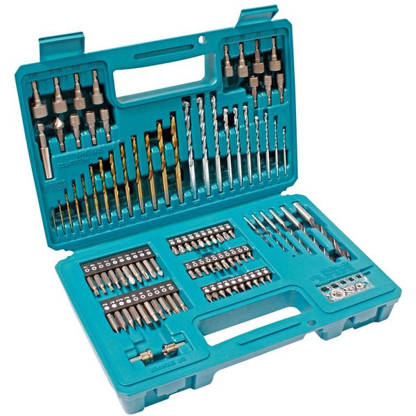 Makita Bohrersatz, Bohrer-Bit-Set 102-teilig, Bohrer, Bits, Steckschlüsseleinsätze