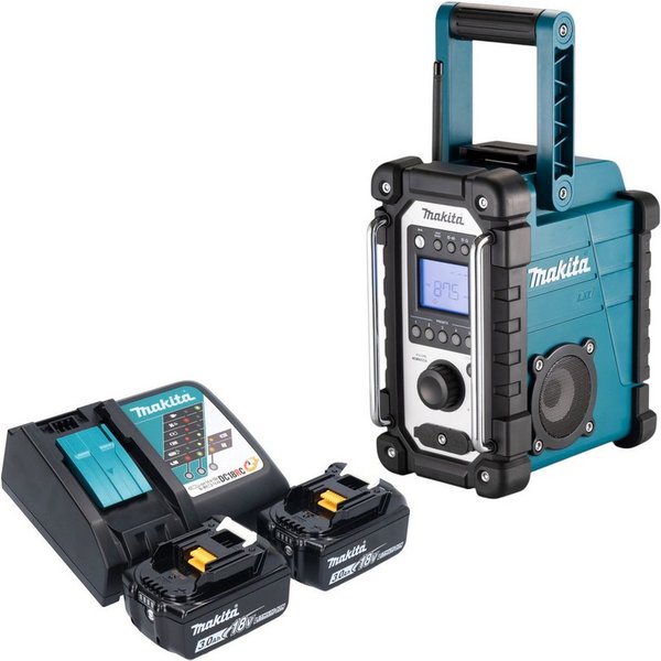 Makita DMR 116 RF Akku 14,4 - 18 V AM FM AUX + 2x Akku 3,0 Ah + Ladegerät Baustellenradio