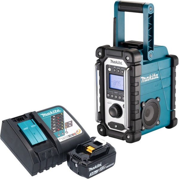 Makita DMR 116 RF1 Akku 14,4 - 18 V AM FM AUX + 1x Akku 3,0 Ah + Ladegerät Baustellenradio
