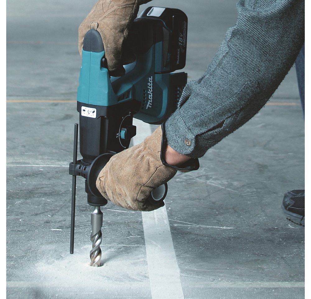 Makita Kombihammer DHR243RTJ, max. 950 U/min, (Set), für SDS-PLUS 18 V, 5,0 Ah, inkl. Akku, Ladegerät und Koffer – Bild 2 von 5