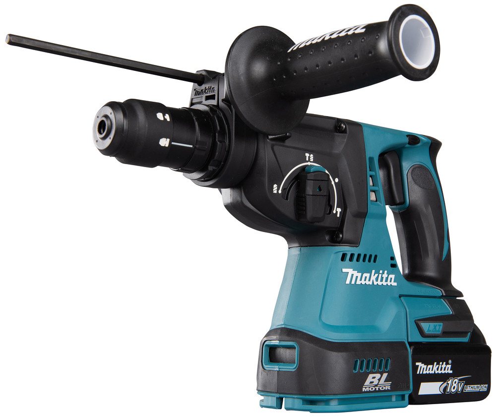 Makita Kombihammer DHR243RTJ, max. 950 U/min, (Set), für SDS-PLUS 18 V, 5,0 Ah, inkl. Akku, Ladegerät und Koffer – Bild 5 von 5