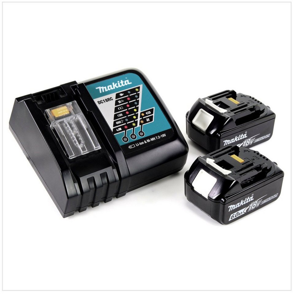 Makita Power Source Kit Li 18V mit 2x BL1860B Akku 6,0Ah Akkupacks – Bild 2 von 5