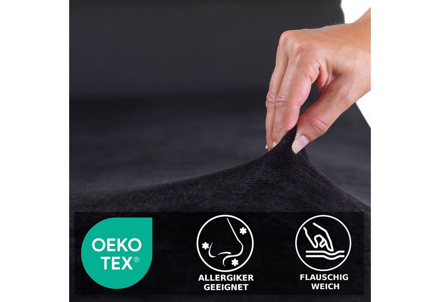 Malika Bettwäsche Cashmere-Touch Fleece, weiche, warme Winterbettwäsche, Cashmere Touch, 2 teilig, Flauschig warmes Teddy-Plüsch – Bild 4 von 5