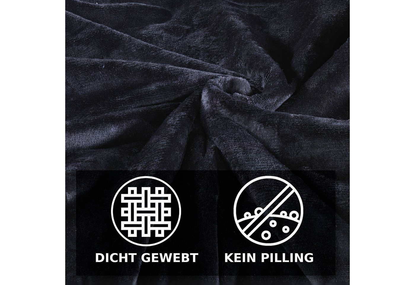 Malika Bettwäsche Cashmere-Touch Fleece, weiche, warme Winterbettwäsche, Cashmere Touch, 2 teilig, Flauschig warmes Teddy-Plüsch – Bild 5 von 5