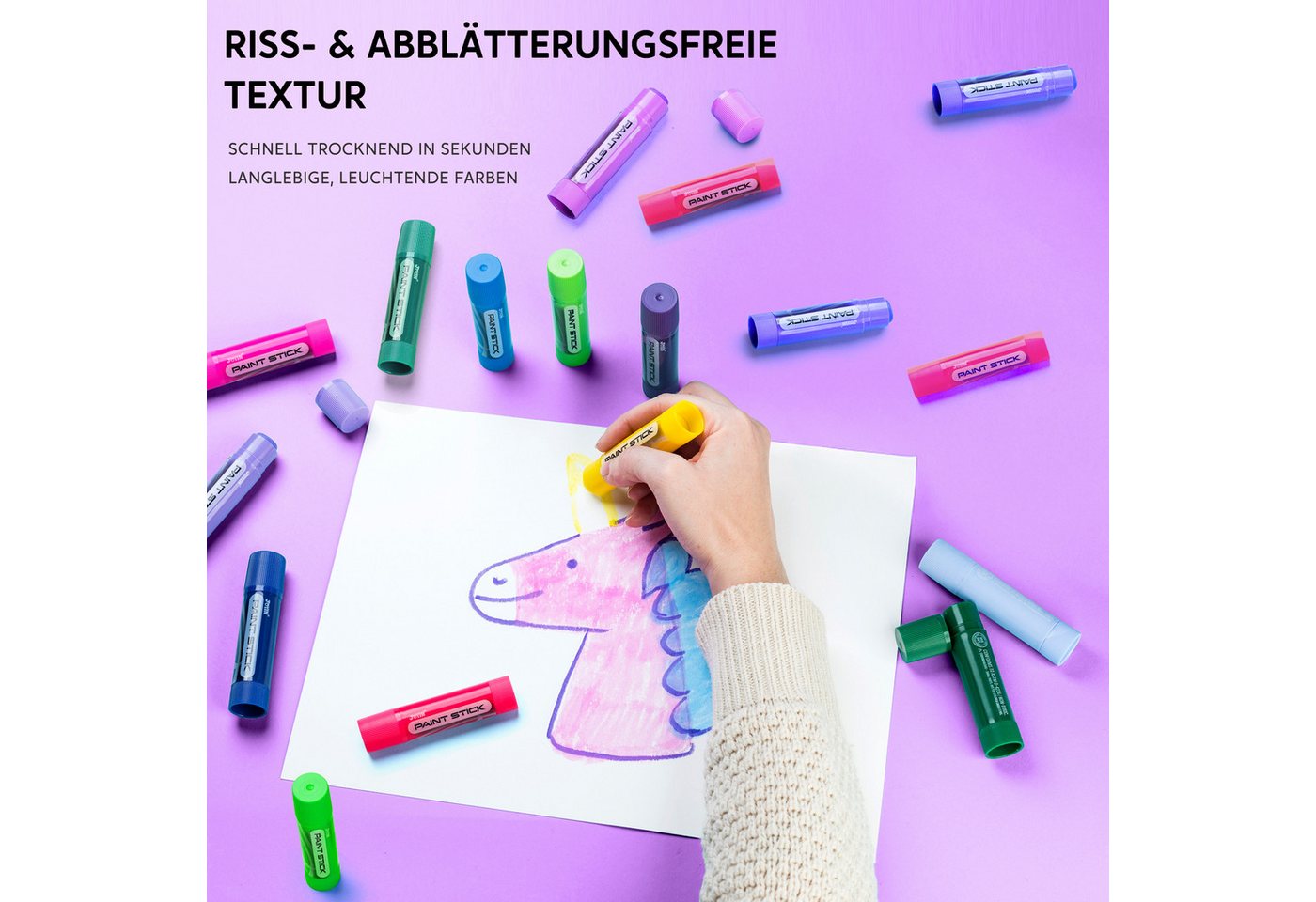 JOYIN Malstift JOYIN 36 Stück Abwaschbare Tempera Malstifte, Schnelles Trocknen, (36-tlg) – Bild 2 von 5