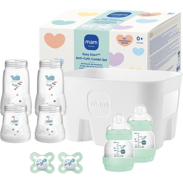 MAM Babyflasche Combi Geschenkset mit Flaschenkasten, 7 tlg.