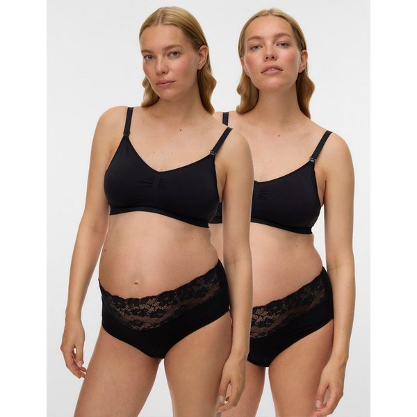 Mamalicious Bustier MLILJA FEED ME BRA NF 2-P A. NOOS (Packung, 2-tlg) mit abnehmbarem Träger