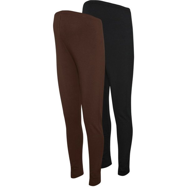 Mamalicious Leggings MLEMMA LONG LEGGING 2-P A. E. NOOS (Packung, 2-tlg) Baumwollmischung, slim fit