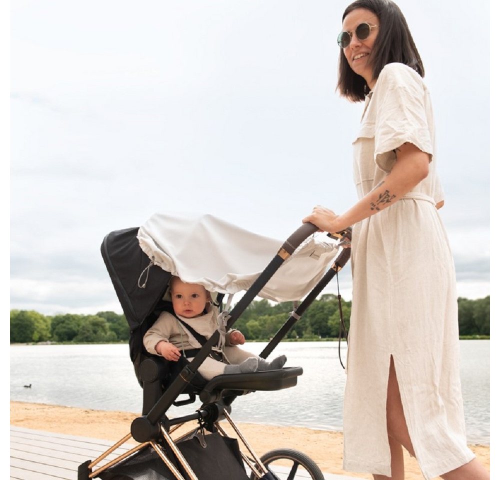 mamalila Babytrage, Sonnencover für Babys in Trage oder Kinderwagen, zertifizierter Sonnenschutz UPF 50+ – Bild 2 von 5