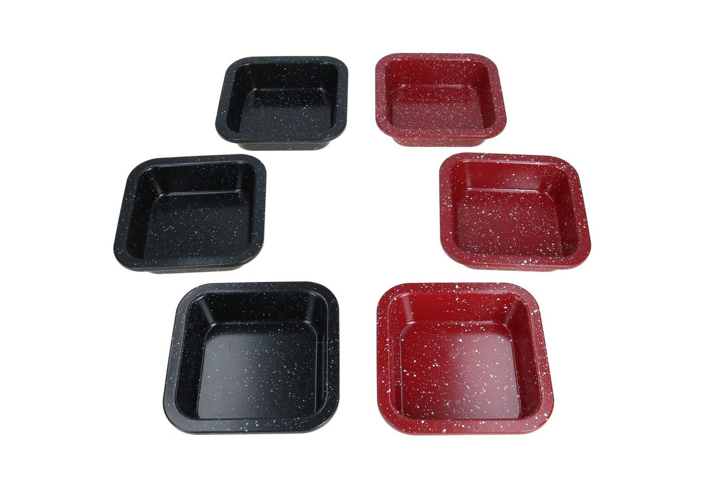 MamboCat Auflaufform 4er Set Cina Backform quadratisch 12x12cm Airfryer Backofen Auflauf, Stahl – Bild 3 von 5