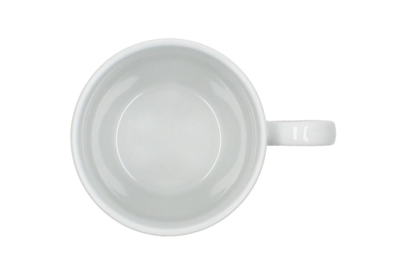 MamboCat Becher 6er Set Variant Grau Kaffeebecher 350ml bunte Porzellan-Tassen, Porzellan – Bild 4 von 5