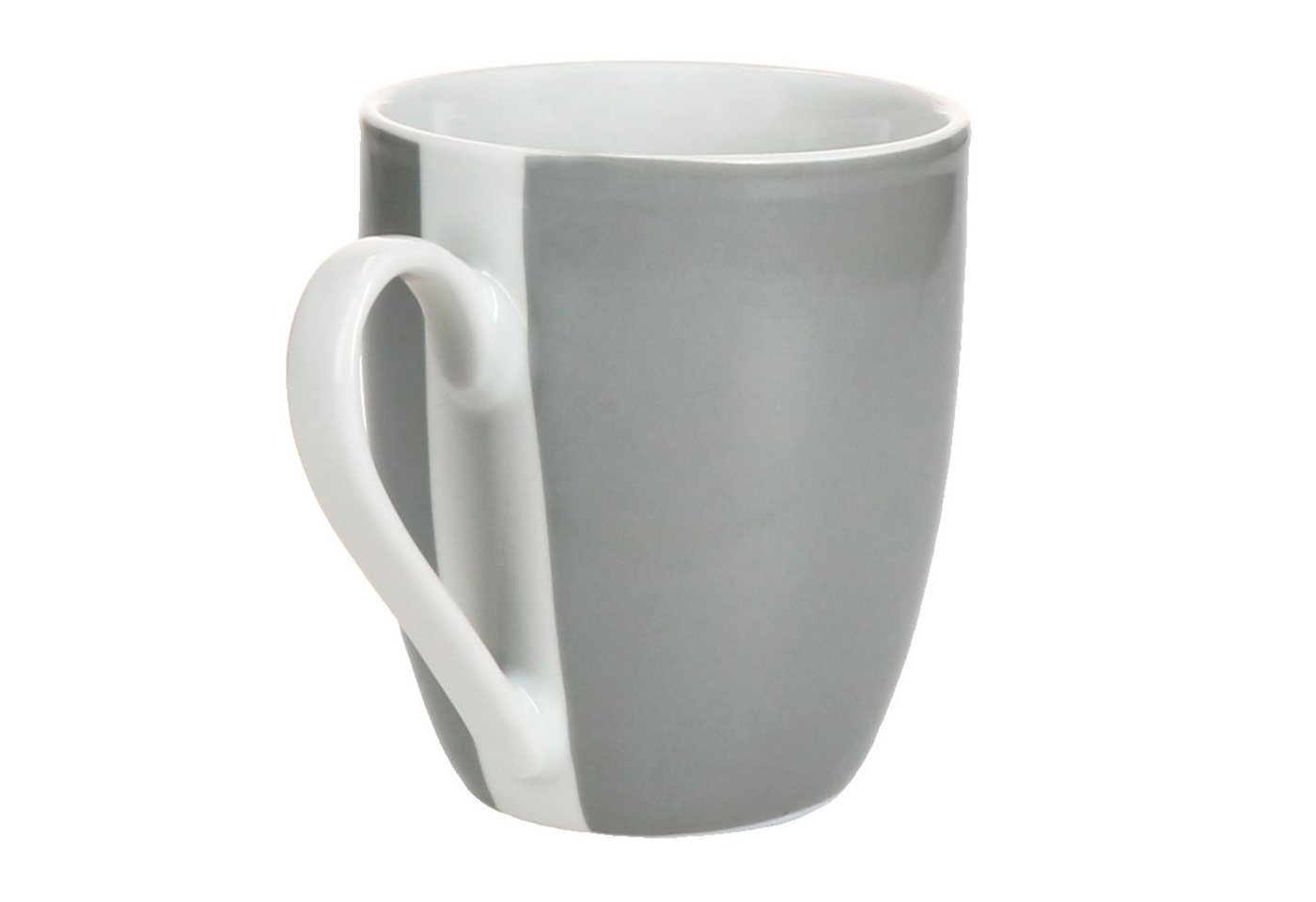 MamboCat Becher 6er Set Variant Grau Kaffeebecher 350ml bunte Porzellan-Tassen, Porzellan – Bild 5 von 5
