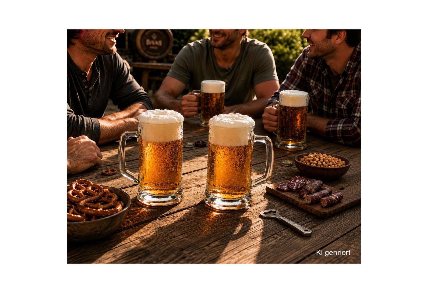 MamboCat Bierglas 12x Viva Bierkrug 0,3L mit Henkel Bierseidel 300ml Glas Seidel Humpen, Glas – Bild 5 von 5