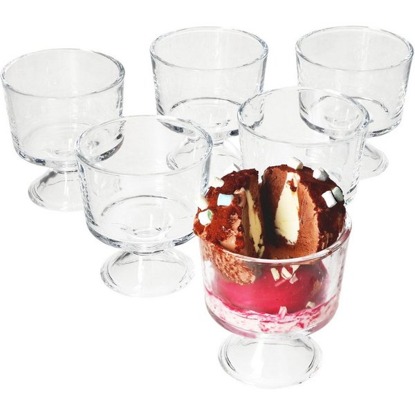MamboCat Eisschale 6x PRIMUS Eisbecher mit Fuß 250ml, Glas