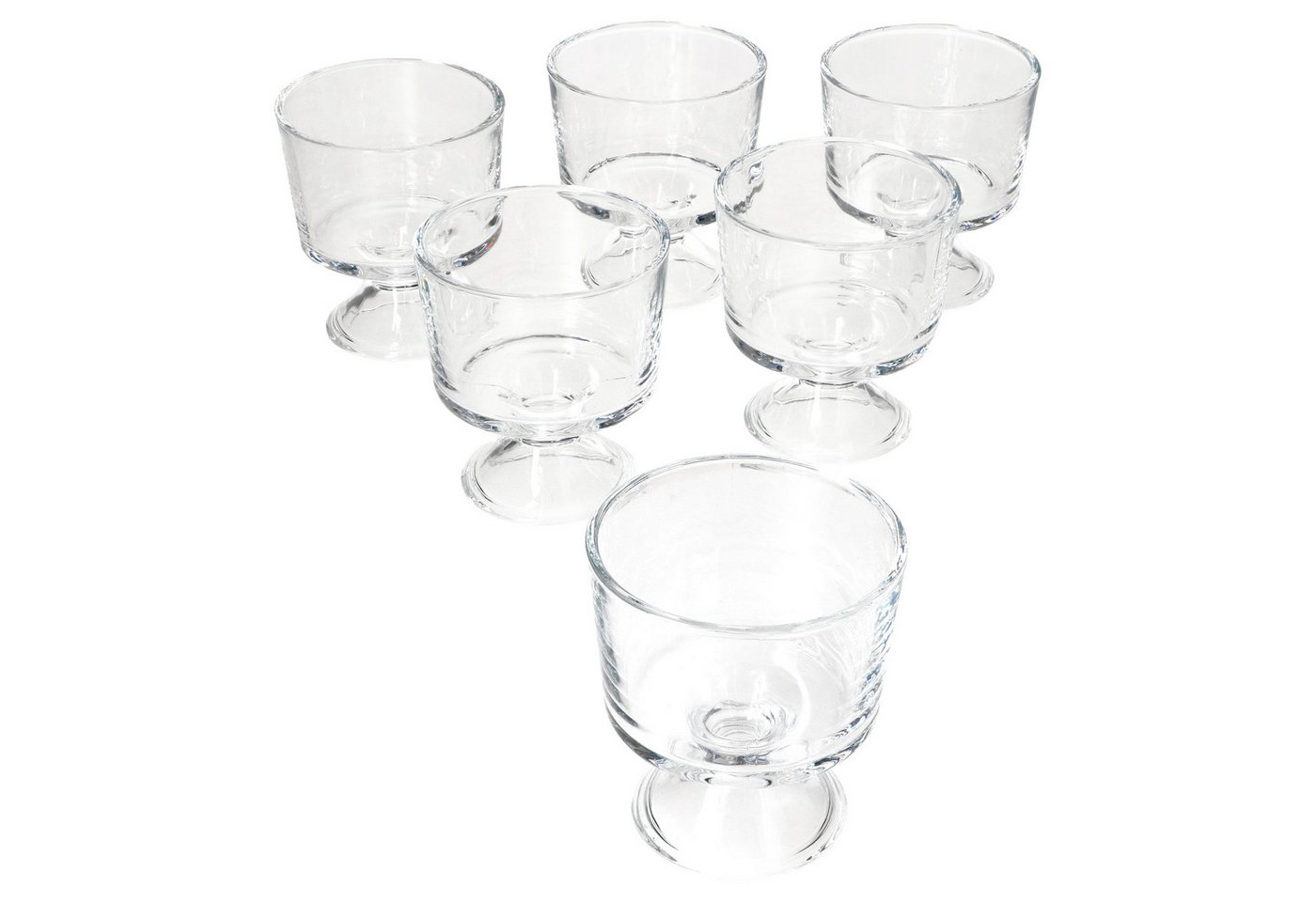MamboCat Eisschale 6x PRIMUS Eisbecher mit Fuß 250ml, Glas – Bild 2 von 5