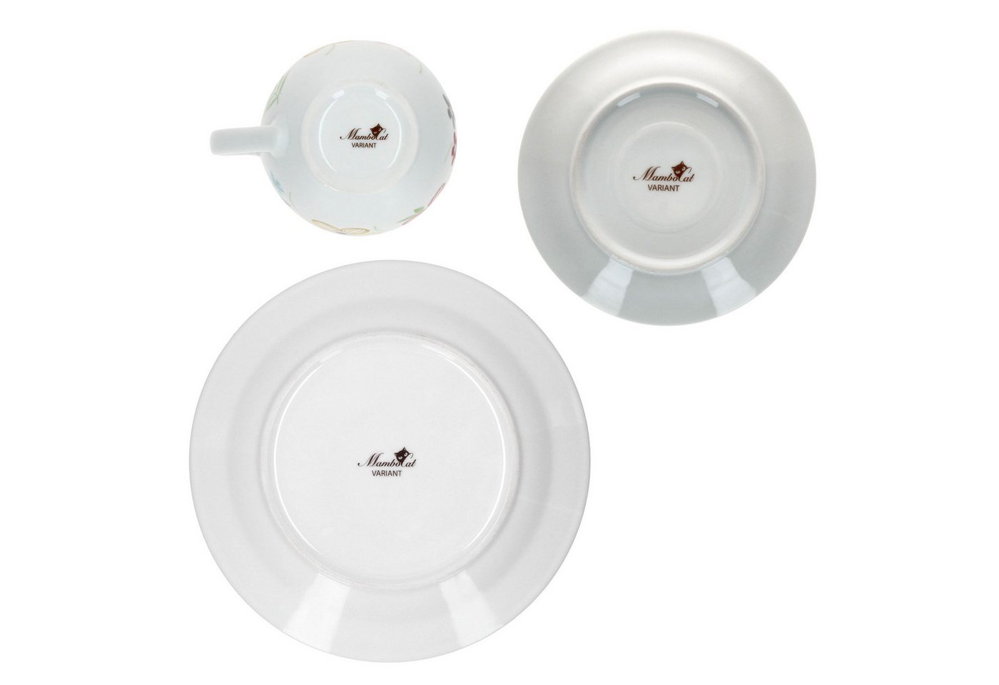 MamboCat Kaffeeservice 18tlg Kaffeeservice Variant Blümchen Porzellan 6 Personen, Porzellan – Bild 5 von 5