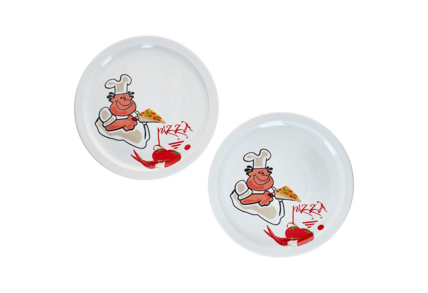 MamboCat Pizzateller 2er Set Alberto Pizzateller Ø30,5cm 2 Personen XL-Teller Platte groß – Bild 2 von 5