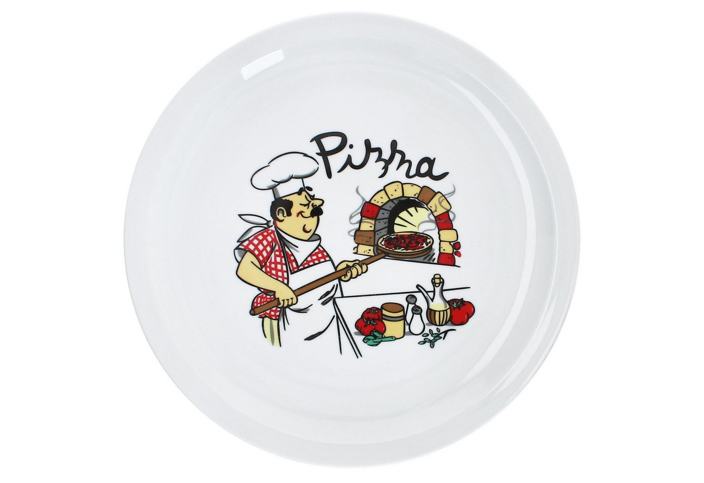 MamboCat Pizzateller 2er Set Luigi Pizzateller Ø30,5cm 2 Personen Teller Pizza Bäcker – Bild 3 von 5