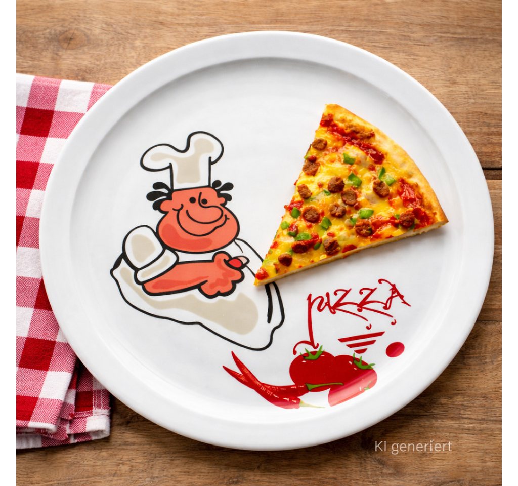 MamboCat Pizzateller 6er Set Alberto Pizzateller Ø30,5cm 6 Personen XL-Teller Platte – Bild 3 von 5