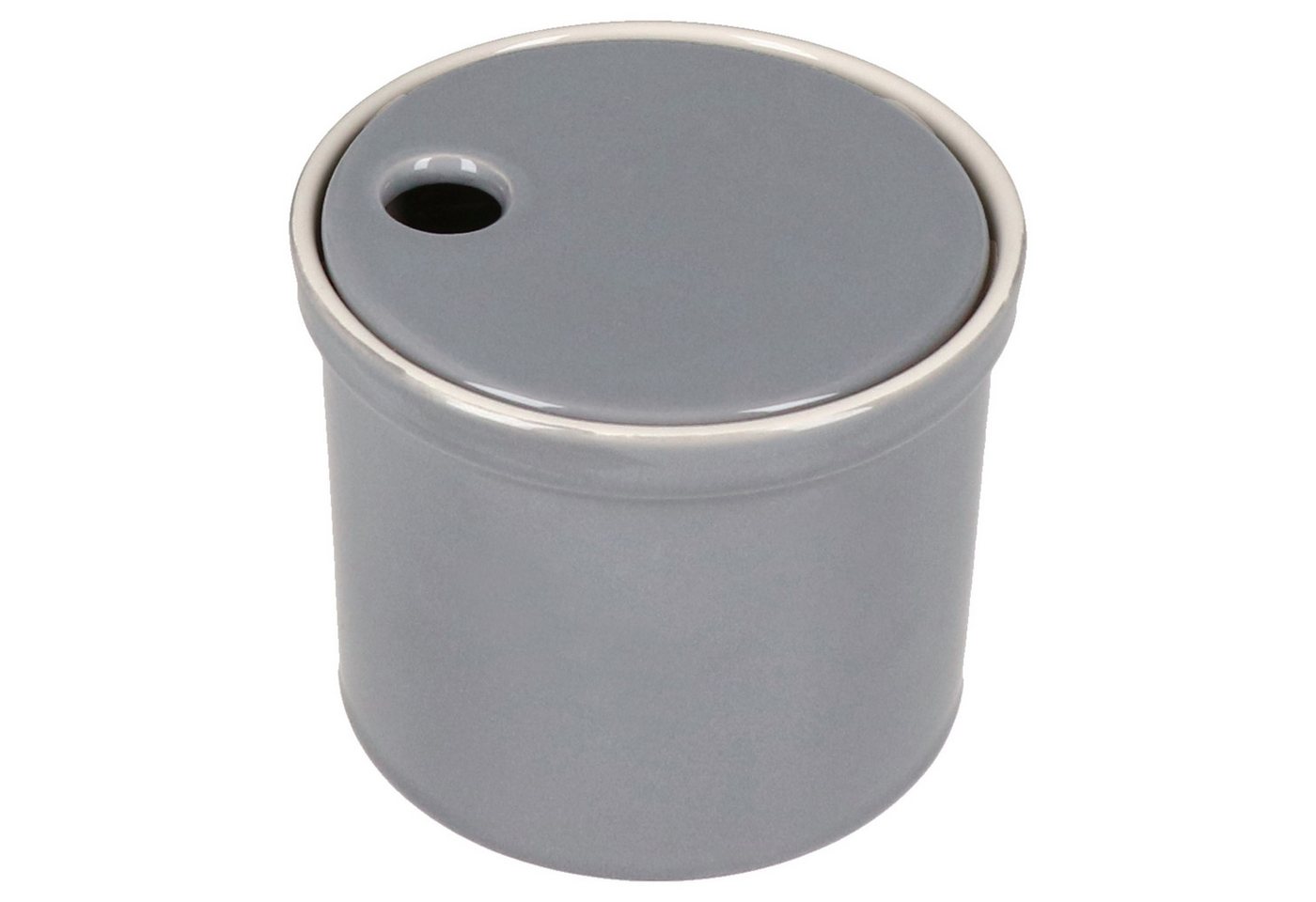 MamboCat Vorratsglas Oskar Vorratsdose S in Grau Knoblauchtopf mit Deckel Aufbewahrungsbox, Ton – Bild 2 von 5