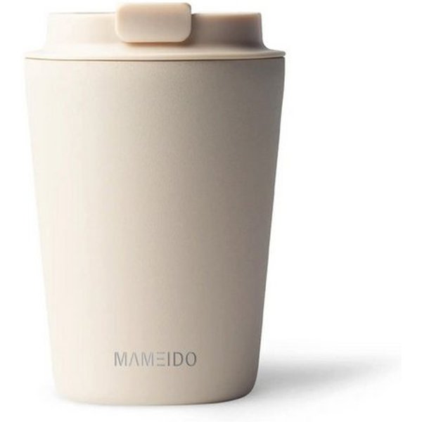 MAMEIDO Thermobecher, Edelstahl, Kunststoff, Silikon, doppelwandig isoliert, auslaufsicher in 350ml, 470ml, 700ml & 1200ml