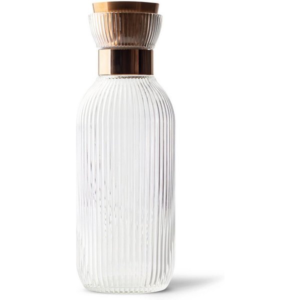 MAMEIDO Wasserkaraffe, aus mundgeblasenem Kristallglas mit edlem Ausgießer in 1 l und 1,5 l