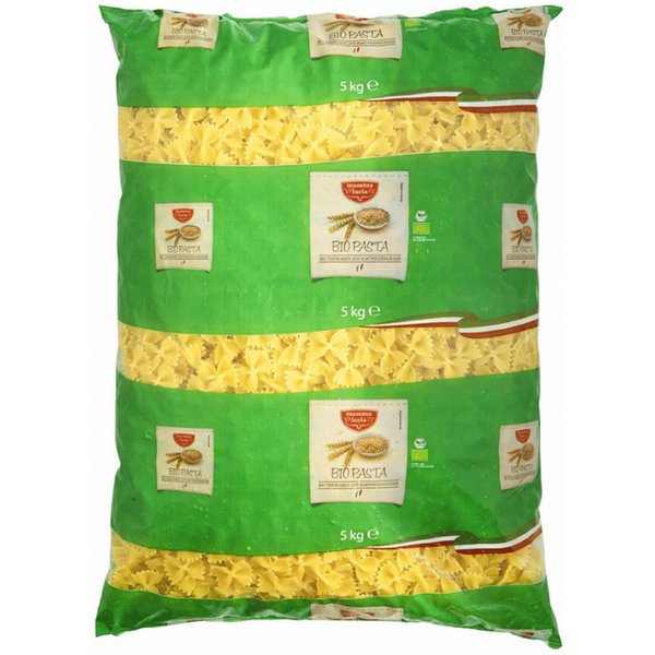 mamma lucia Nudeln, Mamma Lucia Bio Farfalle Schleifchen Hartweizengrießnudeln 5000g