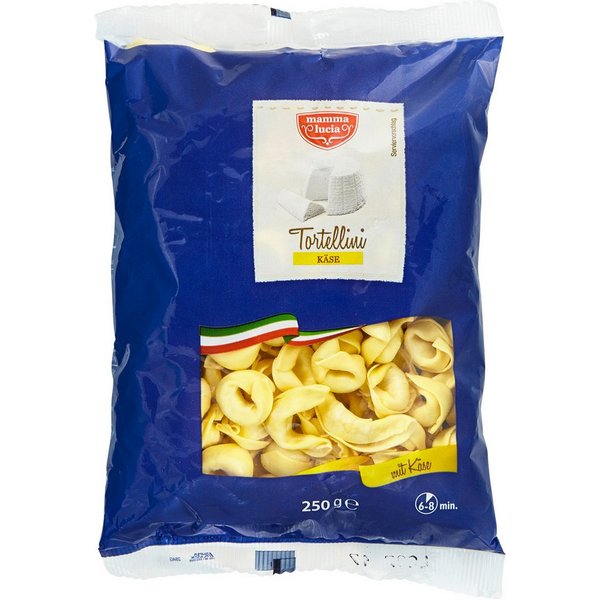 mamma lucia Nudeln, Mamma Lucia Tortellini mit geschmackvoller Käsefüllung trocken 250g