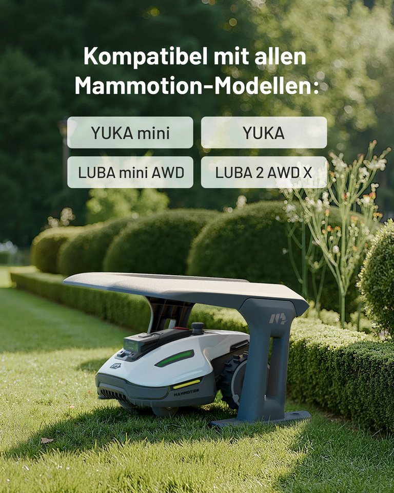 Mammotion Mähroboter-Garage, für Rasenmähroboter, (Rasenmäher-Schutzhülle), Winddicht, Regenfest, Sonnenfest, 709 x 762 x 441 mm, Grauschwarz – Bild 2 von 5