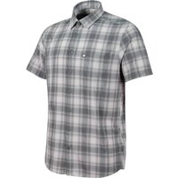 MAMMUT Herren Berghemd "Trovat" Regular Fit Kurzarm, Größe S in Grau