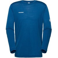 MAMMUT Herren Shirt Tree Wool FL, Größe L in Blau