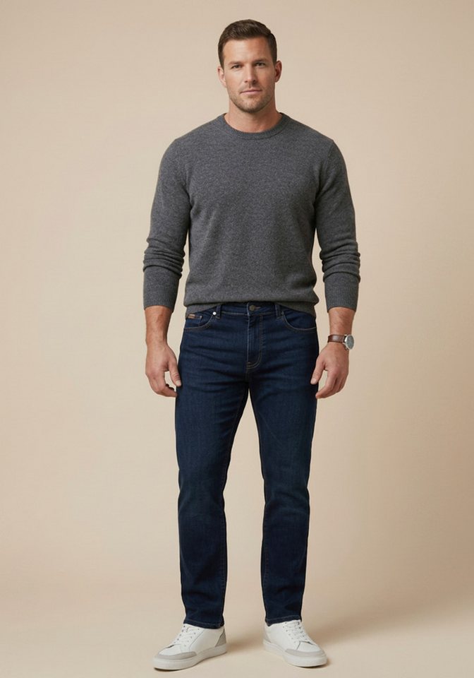 Man's World Plus Gerade Jeans Große Größen, straight fit Straight-Fit, gerader Beinverlauf, mit Knopf- und Reißverschluss – Bild 3 von 5