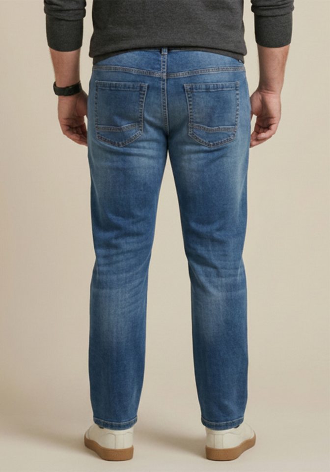 Man's World Plus Gerade Jeans Große Größen, straight fit mit Knopf- und Reißverschluss, Straight-Fit, gerader Beinverlauf – Bild 2 von 5
