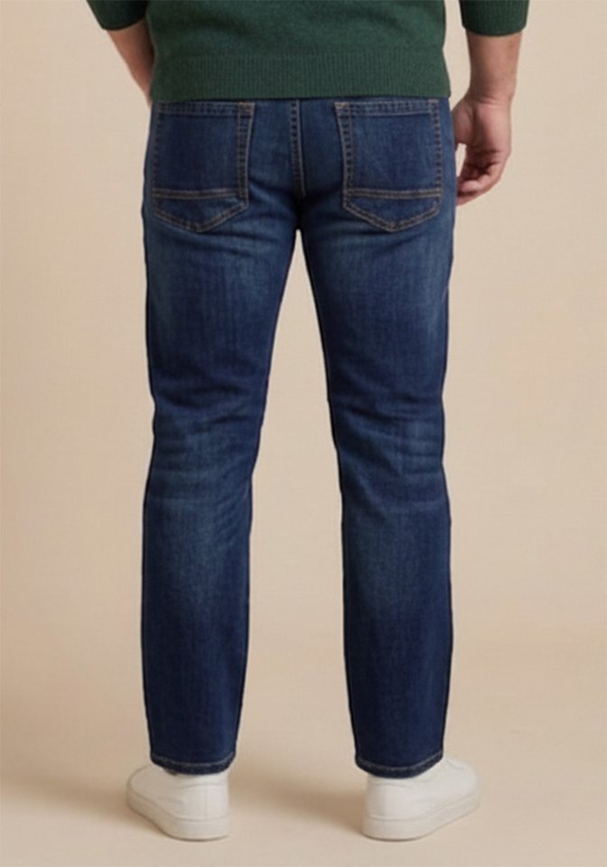 Man's World Plus Gerade Jeans Große Größen, straight fit mit Knopf- und Reißverschluss, Straight-Fit, gerader Beinverlauf – Bild 2 von 5