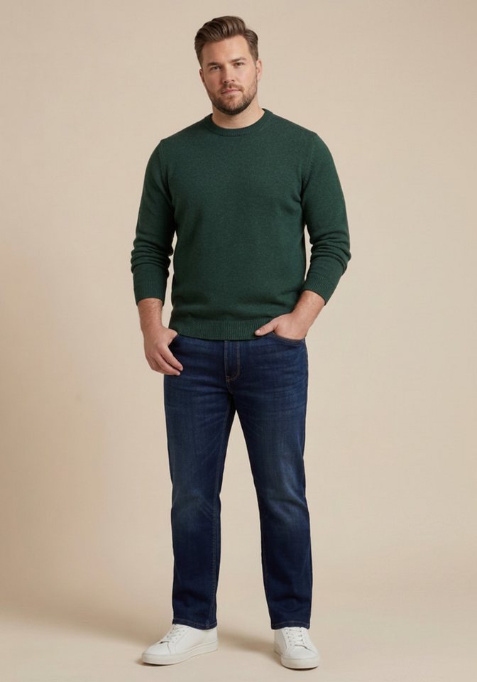 Man's World Plus Gerade Jeans Große Größen, straight fit mit Knopf- und Reißverschluss, Straight-Fit, gerader Beinverlauf – Bild 3 von 5