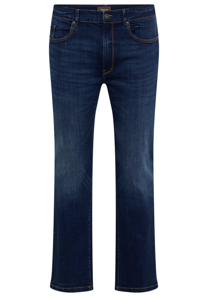 Man's World Plus Gerade Jeans Große Größen, straight fit mit Knopf- und Reißverschluss, Straight-Fit, gerader Beinverlauf – Bild 4 von 5