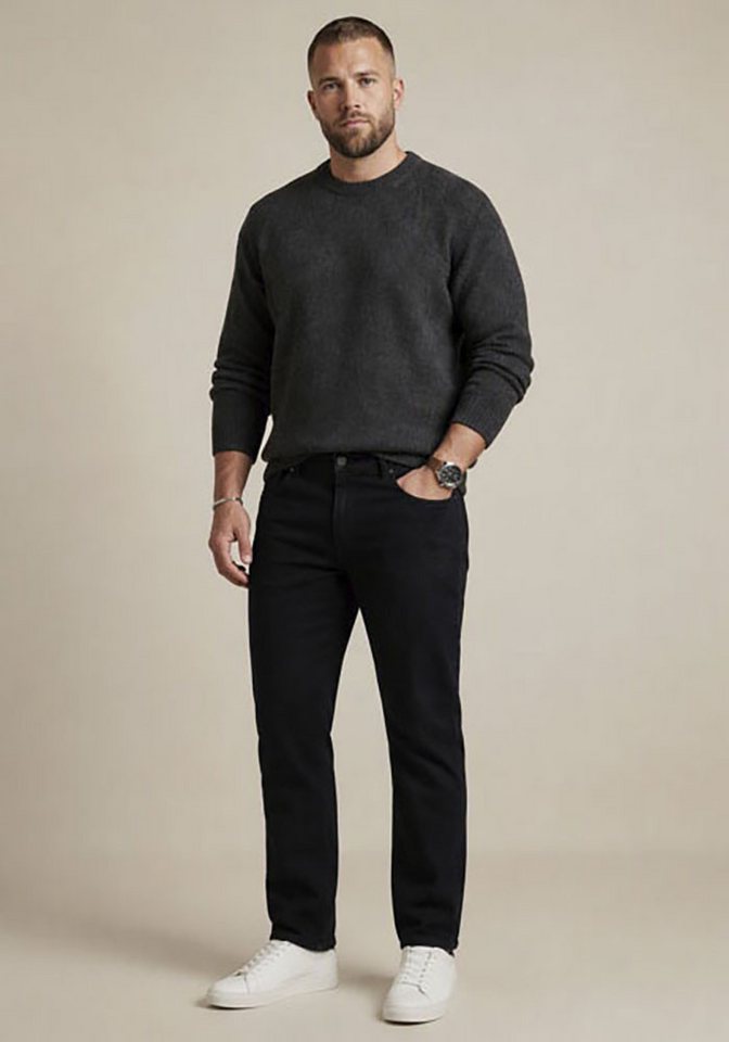 Man's World Plus Gerade Jeans Große Größen, straight fit Straight-Fit, gerader Beinverlauf, mit Knopf- und Reißverschluss – Bild 3 von 5